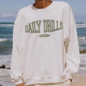 Daily Drills White Sweater